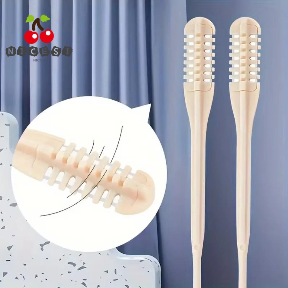 NICESI 4 ชิ้นจมูกหูผมTrimmer,คู่มือทําความสะอาดง่ายจมูกผมRemover,บางเฉียบ 360 หมุนกรรไกรขนจมูกผู้ใหญ่