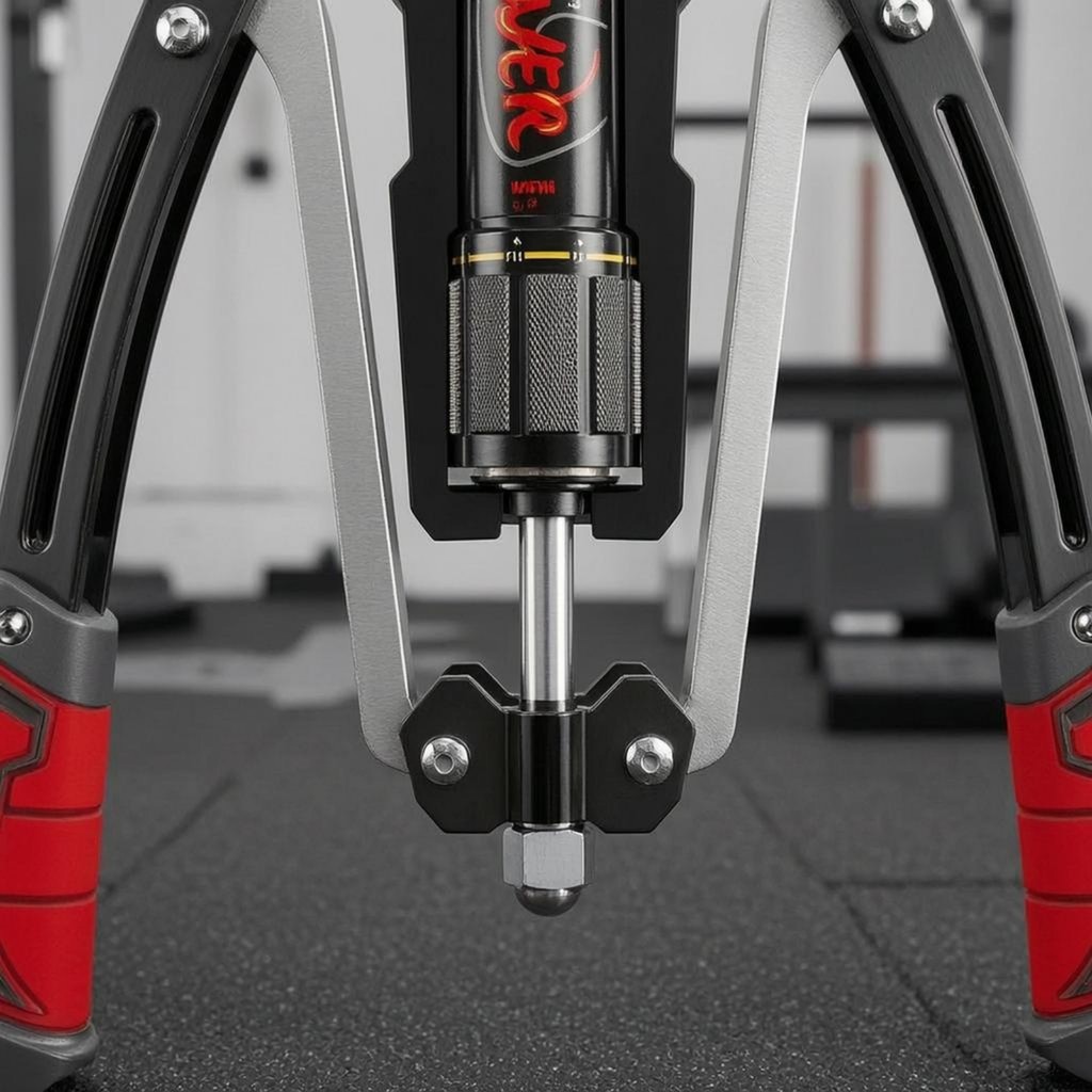 แขนไฮดรอลิกออกกําลังกายกรอบโลหะ Upper-Body Strength Upper Body Strength 2 จับฟิตเนสเกียร์สีดํา