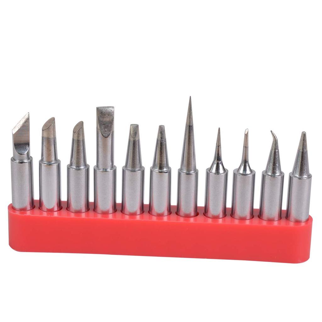 11X T18 เคล็ดลับหัวแร้งสําหรับ HAKKO Tip สําหรับ HAKKO FX-888D FX-600(ชุดปลาย 11 ชิ้น)