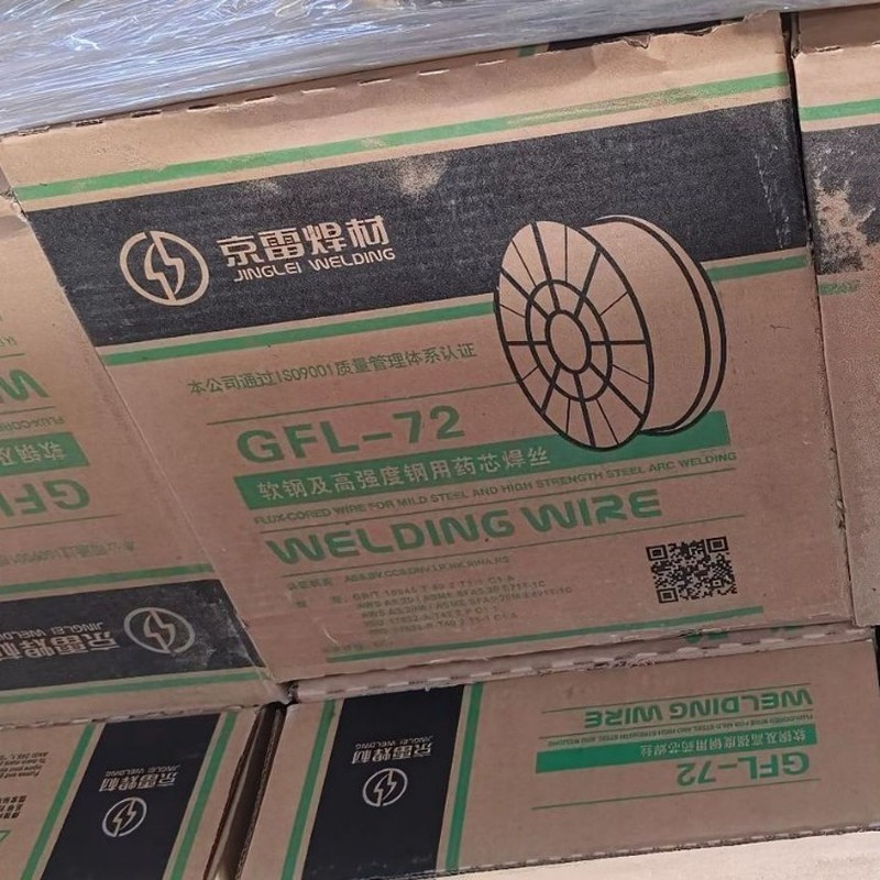 Kunshan Jingqun GFL-72 ลวดเชื่อมแกนเหล็กความแข็งแรงสูง E71T-1C แกนเชื่อมป้องกันแก๊ส ลวดเชื่อม