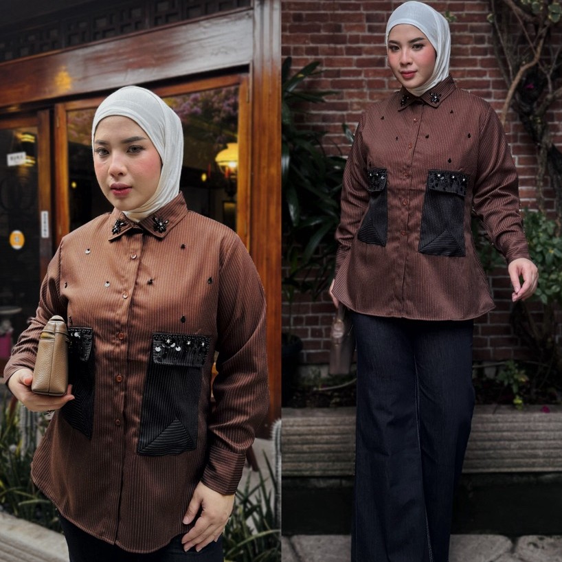 เสื้อเชิ้ต KEMEJA Clara B5557