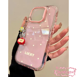 เคสเยลลี่ลายคลื่นสไตล์เรียบง่าย ลายจุด สำหรับ iPhone 15 Pro 16 Plus 17 Pro Max 11 13 12 14 เคสกันตกหนัก เคสพาสเทลสีอ่อน