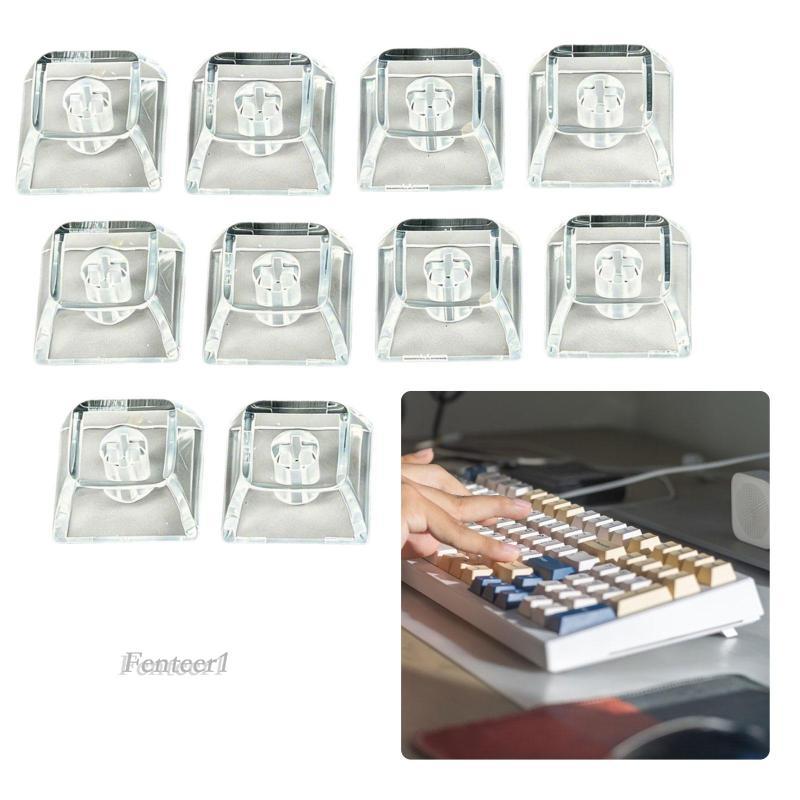 [Fenteer1] 10x 1U Xda Profile Keycaps PC การพิมพ์ที่สะดวกสบายคีย์บอร์ดเครื่องกล Keycaps