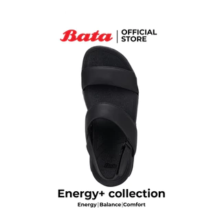 Bata บาจา Energy+ รองเท้าแตะรัดส้น ยอดฮิต สวมใส่ง่าย รองรับน้ำหนักเท้า สำหรับผู้หญิง สีดำ รหัส 5316055