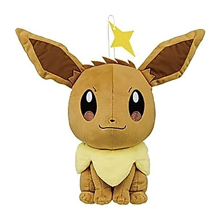 ( NEW 🌟 พร้อมส่ง ) ตุ๊กตา อีวุย Banpresto Eevee Eevee Sitting Star on Head Limited Pokémon Plush Dol