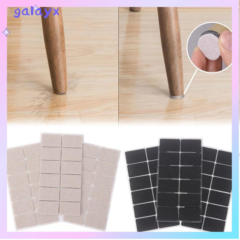 GALAYX 12 ชิ้น/แผ่นกันชนกันชน, Self กาวเฟอร์นิเจอร์บ้านอุปกรณ์เสริม Felt เก้าอี้ขา Pads, ทนทาน Mute สี่เหลี่ยมผืนผ้าชั้น Protector Anti Scratch Mat