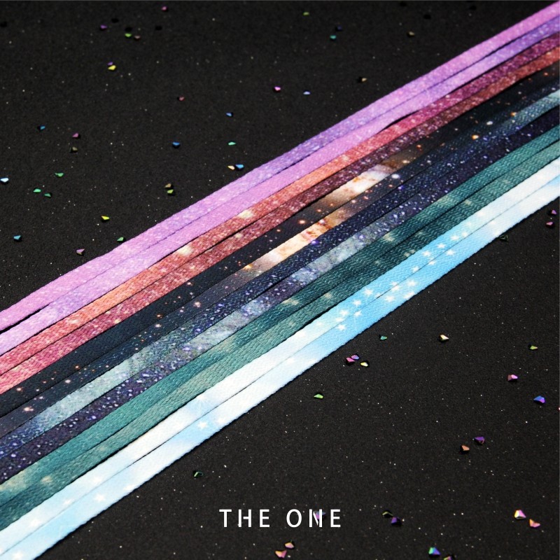 Starry Sky Galaxy Shoelaces เหมาะสําหรับ AF1 รองเท้าสีขาว AJ1AJ4 Creative Leisure กีฬาบาสเกตบอล 1970