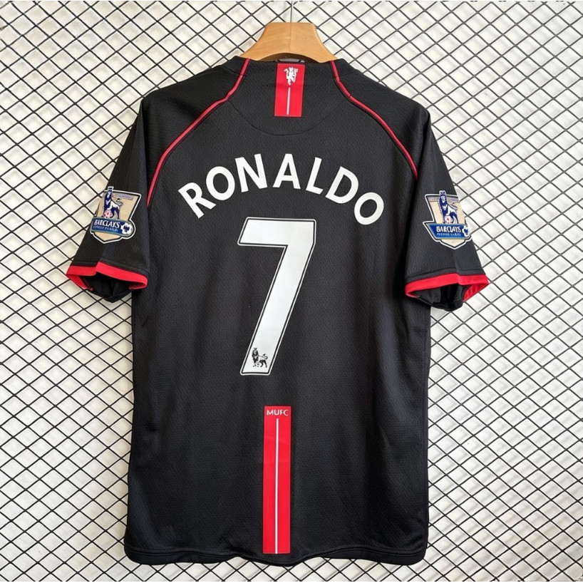 Best Seller 2007/08 Manchester United  Away Retro Jersey  High quality shirts S-2XL