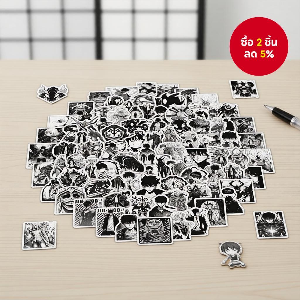 ชุดสติกเกอร์ Solo Leveling 104 ชิ้น กันน้ํา เหมาะสําหรับตกแต่งโทรศัพท์มือถือ แล็ปท็อป และอุปกรณ์เกมมิ่ง