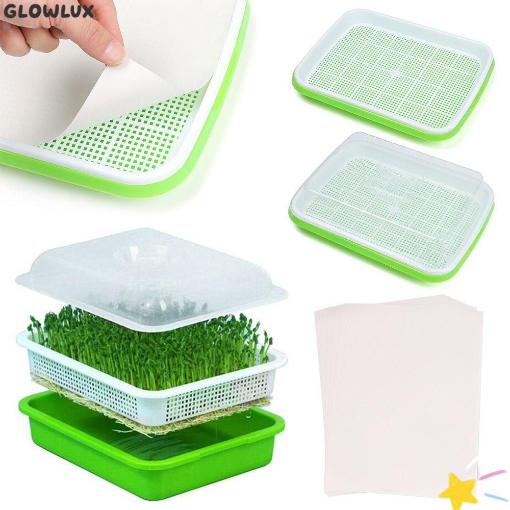 GLOWLUX Grow Nursery Pots Home Garden Hydroponic ถาด Soilless Cultivation Sprout Pot