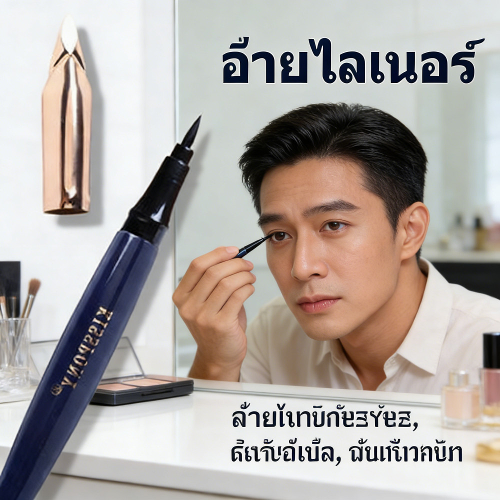 นุ่มละมุนน้ำติดทนนานไม่มีการเสียหายไม่มีการจางหายอายไลเนอร์กันอายไลเนอร์เนื้อลิควิดสูตรใหม่