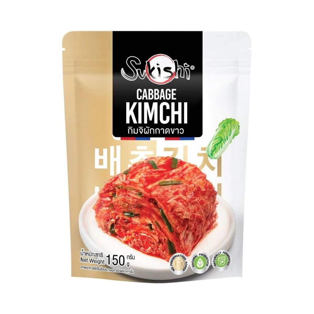 ซูกิชิ กิมจิผักกาดขาว Sukishi Cabbage Kimchi 150g.