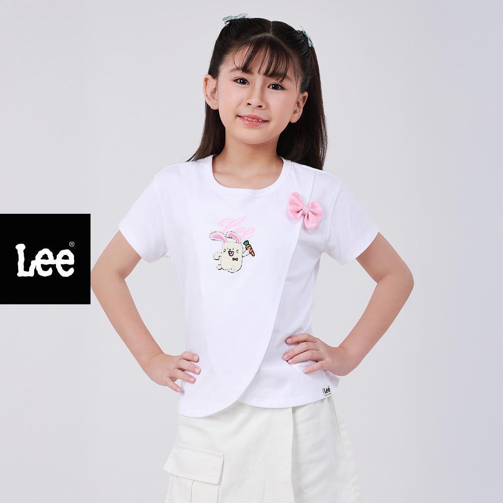 LEE KIDS เสื้อยืดแขนสั้นเด็กผู้หญิง คอลเลคชั่น Mini Zoo รุ่น LK S326GTSSN09 สีขาว