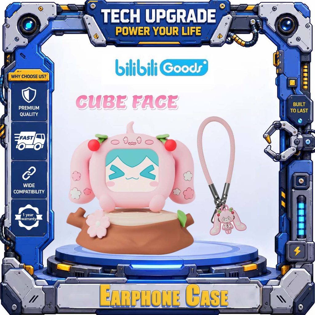 BilibiliGoods Sakura Future CUBE FACE เคสหูฟังบลูทูธ