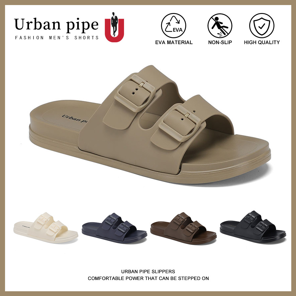 【Size:40-45】Urban pipe สลิปเปอร์ชาย วัสดุ EVA Fashion Comfort Anti-slip W/ Adjustable Clasp Sandals 717