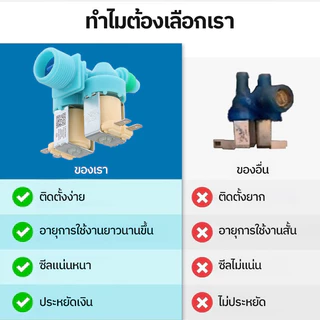【COD】วาล์วน้ำเข้า เครื่องซักผ้า 2 ทาง ขาหันข้าง SAMSUNG คุณภาพดี Part No.DC62-00311C วาล์วน้ำเข้าคู่ อะไหล่เครื่องซักผ้า