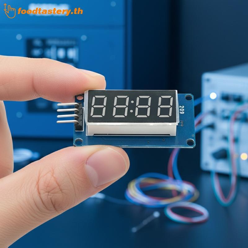 FTY โมดูลจอแสดงผล LED ดิจิตอล 4 บิตสําหรับ arduino 7 ส่วน 0.36 นิ้ว Clo RED N