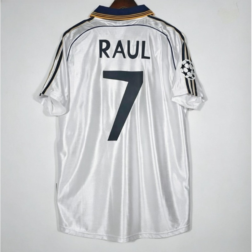 1998/00 Real Madrid Home white Retro version High quality shirts S-2XL