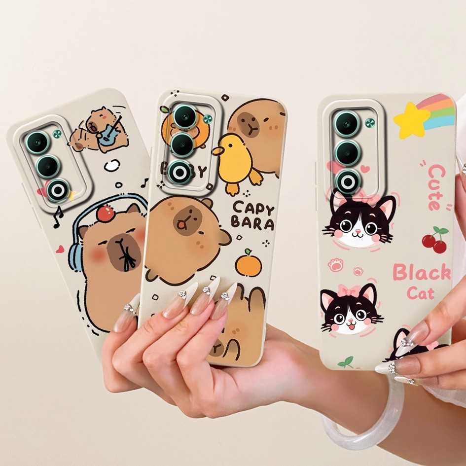 สําหรับ OPPO A5 5G 2025 ฝาครอบ OPPO A5 4G Fundas CPH2735 CPH2727 น่ารักการ์ตูน Candy ทาสี Soft Shell