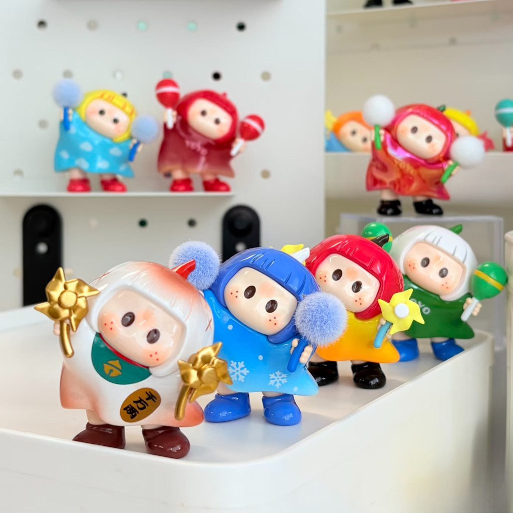 [ของแท้] YOYO Tilted Head Collection V1 ไอคอนกล่องยืนยันรูปตุ๊กตาเครื่องประดับของขวัญ