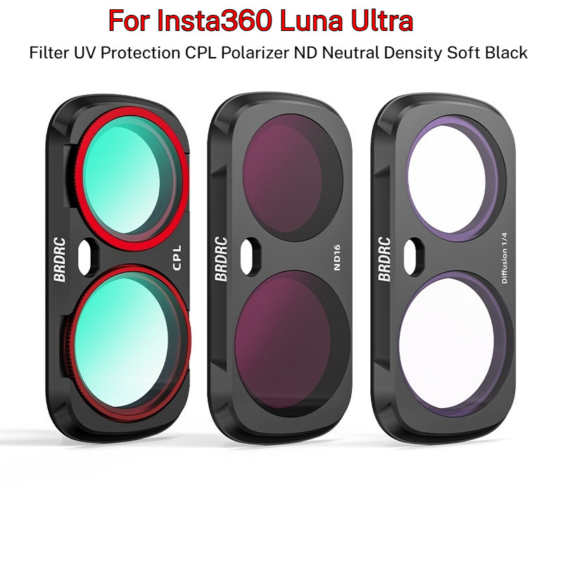 สําหรับ Insta360 Luna Ultra Filter ป้องกันรังสียูวี CPL Polarizer ND Neutral Density Soft Black อุปกรณ์เสริม