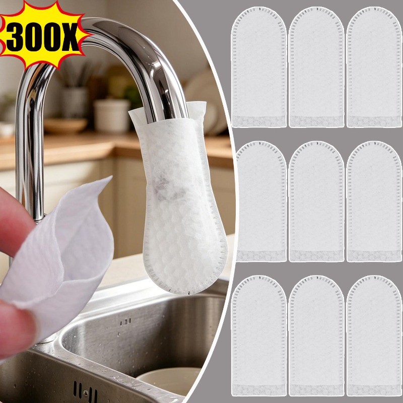 300 ชิ้นห้องครัวห้องน้ําก๊อกน้ํากรอง | พอดี ตัวกรองการทําให้บริสุทธิ์น้ําป้องกันน้ํากระเซ็นสําหรับเช่าบ้าน, ไม่ทอที่ทนทานหนา