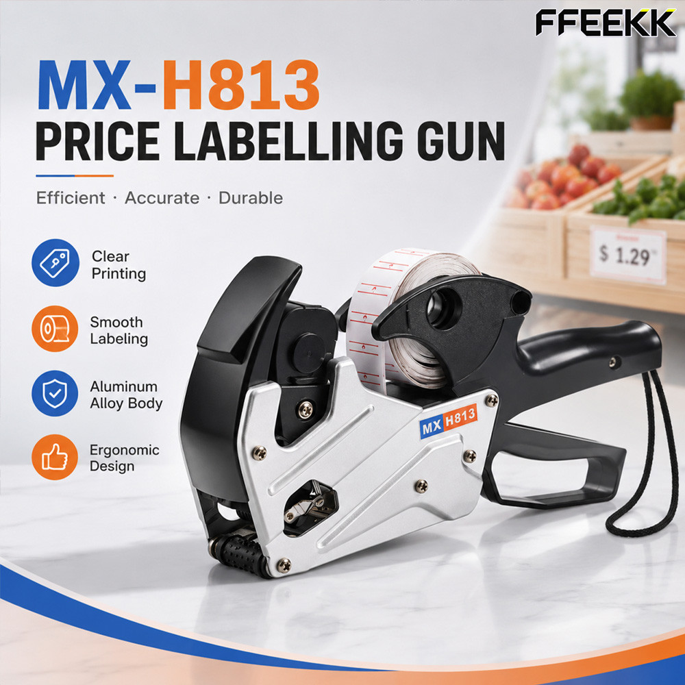 MX-813 เครื่องยิงป้ายราคา อลูมิเนียม โลหะ ปืนยิงราคาสินค้า 8 หลัก Price Labeler ที่ติดป้ายราคา เครื่องยิงราคา ฉลากราคา