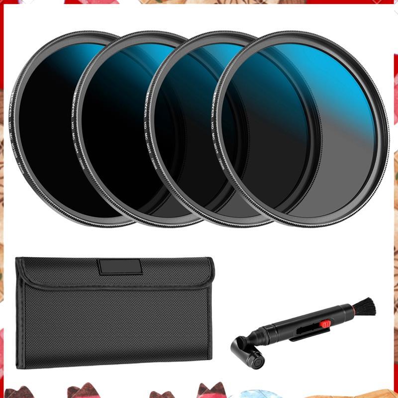 สําหรับกล้องเลนส์ ND ชุดกรองรวม ND16/ND32/ND64/ND1000 HD Filter อุปกรณ์เสริมชุด 58 มม.