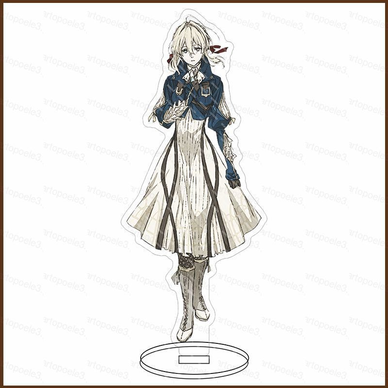 Violet Evergarden โมเดลอะคริลิค – ขาตั้งอนิเมะ, ของตกแต่งโต๊ะ, อุปกรณ์สะสม, ของขวัญ
