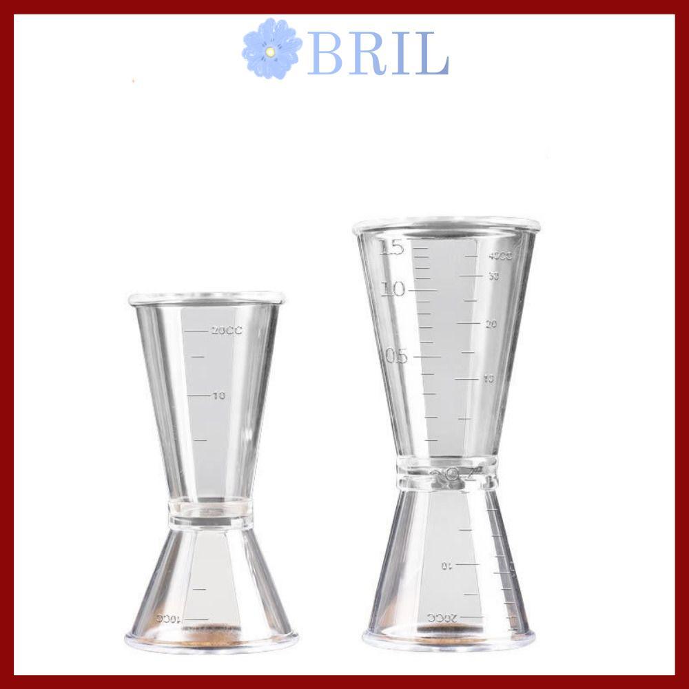 BRIL ถ้วยตวง, เครื่องปั่น Didi โปร่งใส 20/40cc, อุปกรณ์ครัว 10/20cc Stackable Double Shot