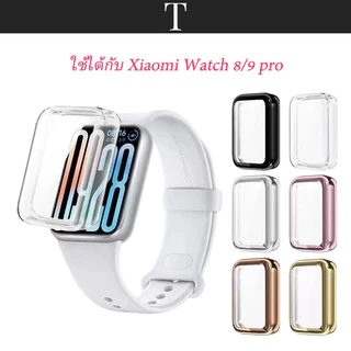 แข็ง PC กรอบ เคสกันกระแทก สำหรับ Redmi Watch 456 Xiaomi Watch 89pro แฟชั่น， HD บาง กระจกนิรภัย ป้องกันรอยขีดข่วนหน้าจอ
