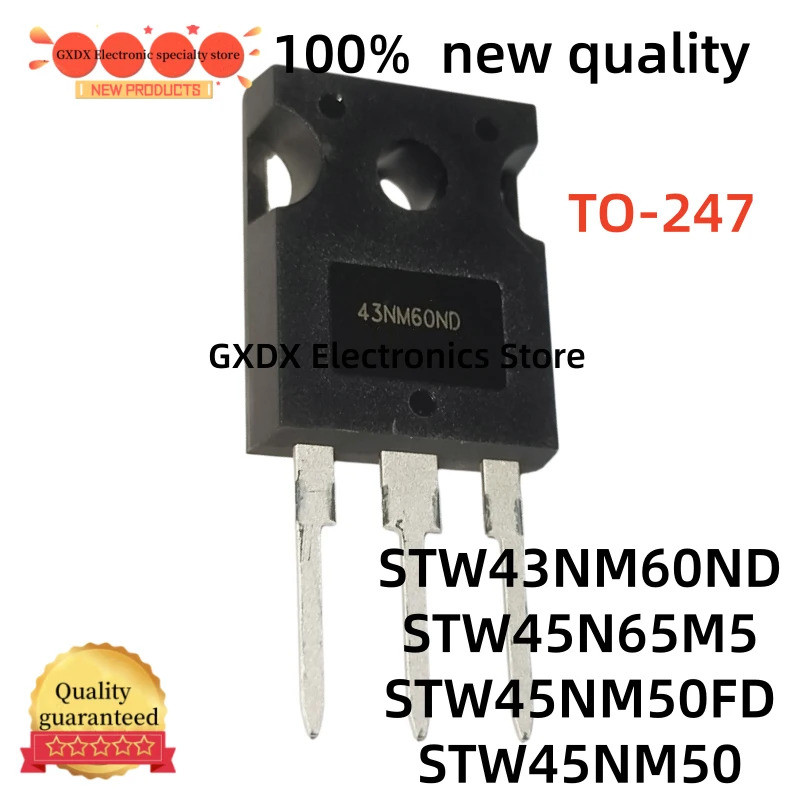 5PCS W43NM60ND W45N65M5 STW43NM60ND TO247 STW45N65M5 STW45NM50FD STW45NM50 W45NM50FD W45NM50 ถึง-247
