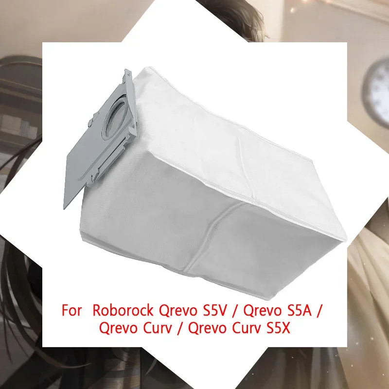 สําหรับ Roborock Qrevo S5V / Qrevo S5A / Curv / Qrevo Curv S5X / หุ่นยนต์อะไหล่สูญญากาศถุงเก็บฝุ่น