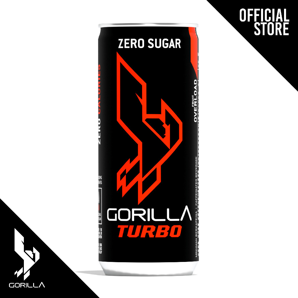 GORILLA Turbo ZERO Fruit Overload 250mL x 24 Cans/Carton