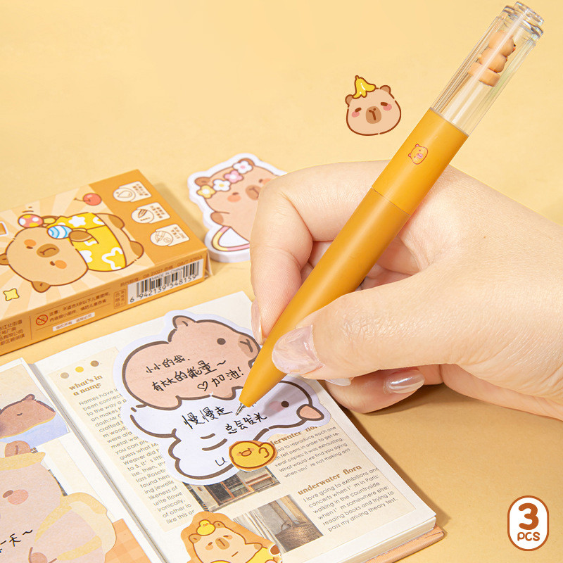 ปากกาเจลลายการ์ตูน Kapi แบบหมุนได้ พร้อมตุ๊กตาน่ารัก รูปที่ 4