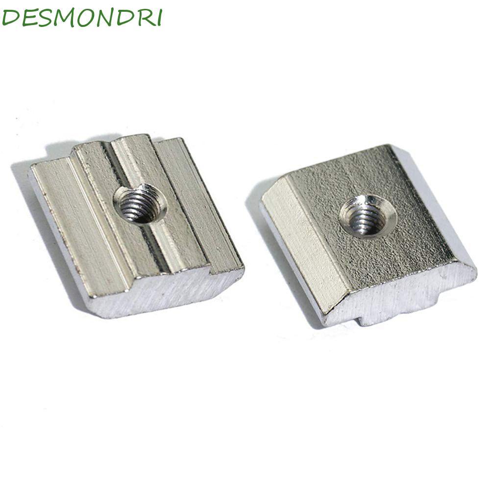 DESMONDRI Nuts Aluminium Profile Square T-Track เลื่อน 20PCS T Slot Nut