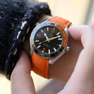 CTS FKM สายยาง 18/19/20/22/24 มม.ปลายโค้ง Fluororubber Quick Release สําหรับตัดขนาดนาฬิกาสําหรับ Tissot/Omega/Seiko