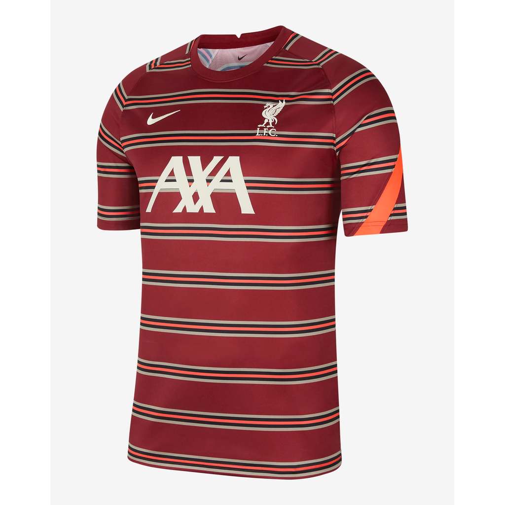 NIKE NIKE NIKE NIKE 21-22 Season Liverpool Competition ครึ่งแขนแขนสั้นชุดฝึกเตรียมการ DB0254-678