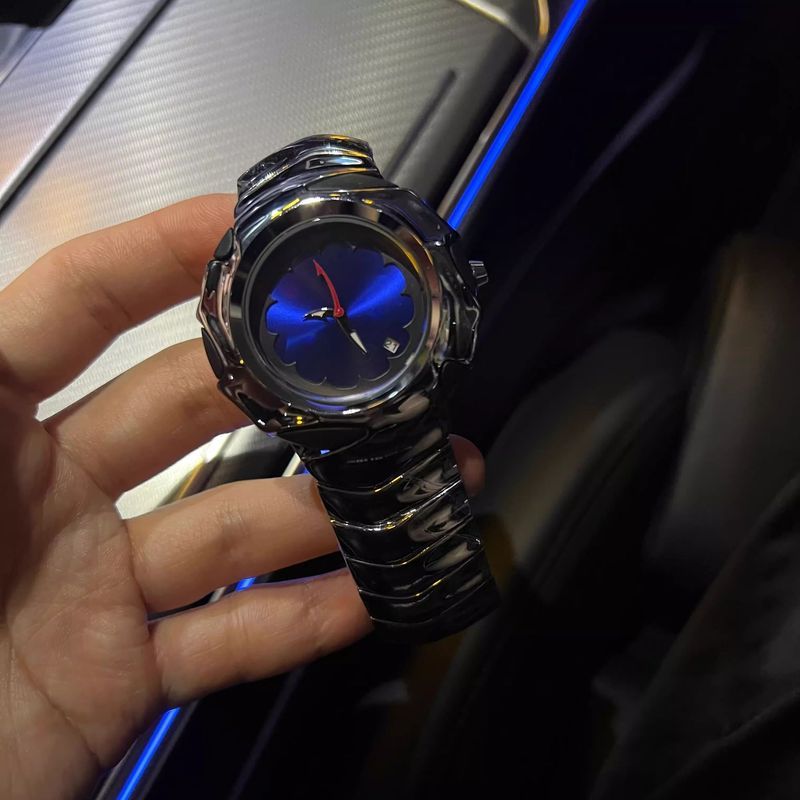 Y2k ใบมีดรูปทรงพิเศษ Non-oak ยุคกลาง Retro นาฬิกาผู้ชายสายเหล็ก Niche Luminous กันน้ํา High-End นาฬิกาควอตซ์ 059