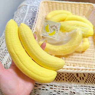 ผลไม้น่ารัก Squishy ความเครียดลูกบอล Fidget Sensory ของเล่นบีบความเครียดบรรเทาของเล่น Anti-Anxiety กล้วยยืดช้า Rising ของเล่น