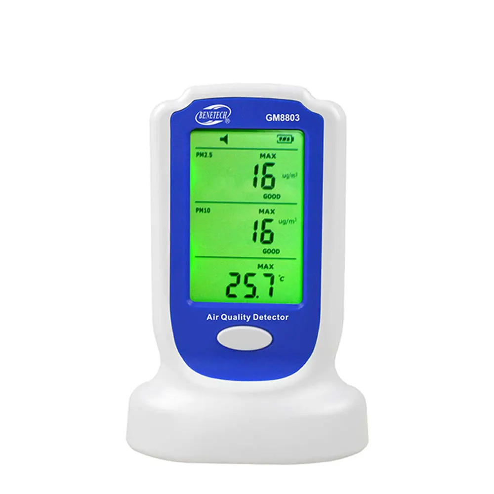 JIUya GM8803 PM2.5 PM10 Air Quality Monitor เครื่องตรวจจับก๊าซ Multi Sensor