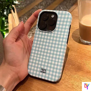 Simple checkered Oppo Reno15Promax/14/13 Reno 15/14/13Pro 5G Reno 12/12Pro 5G Reno10/10Pro Oppo A5PRO 5G A96 5G/Reno7Z 2in1 Double-layer anti-DROPป้องกันกรณี