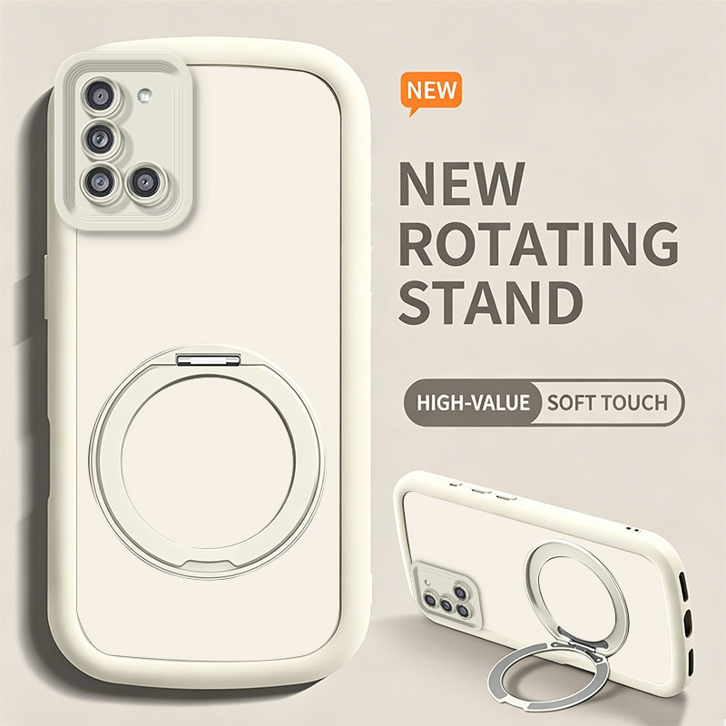 PBZZ สําหรับ SAMSUNG a31 เคสโทรศัพท์ ความวิตกกังวล Softcase ซิลิโคนกันกระแทก ดีไซน์ใหม่ความงามพร้อมที่วางน่ารักสีขาวสําหรับผู้ชาย JTYZJ3
