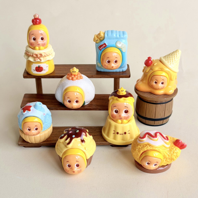 8 ชิ้น Starry Baker Food 3D เรซิ่น Charms สําหรับ DIY(10-439)