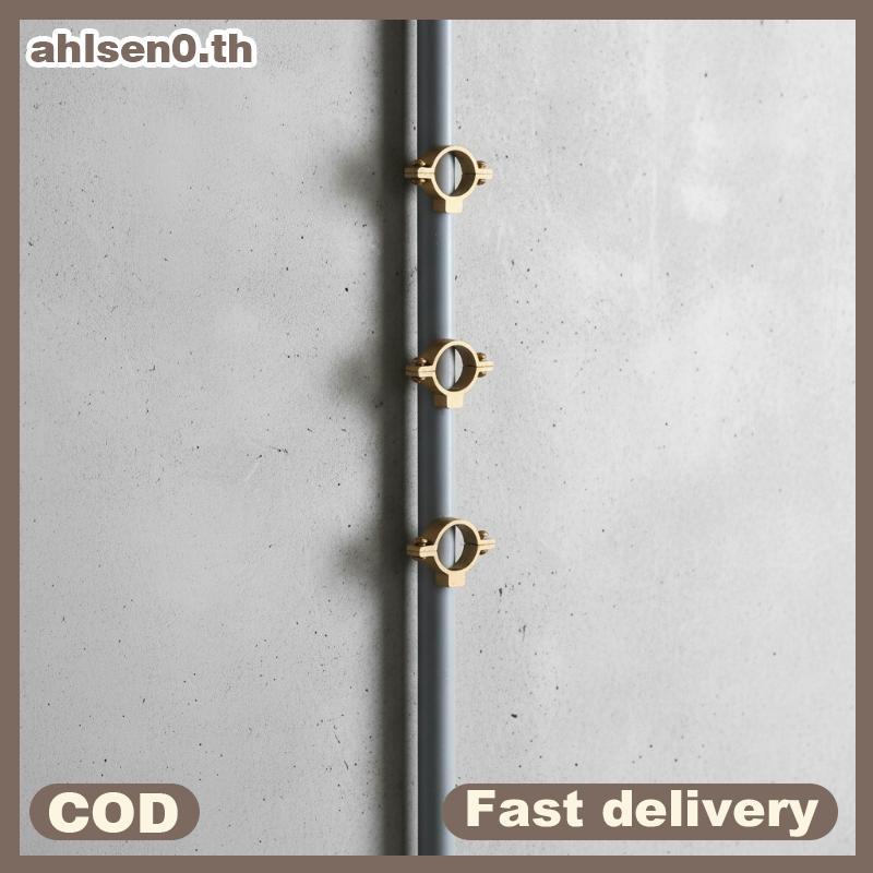 Ahlsen0 M10 ทองเหลือง Clamp Braet สําหรับ 15-40 มม.OD หลอดทนทานคงที่สนับสนุนแขวนเหมาะสําหรับประปาติด