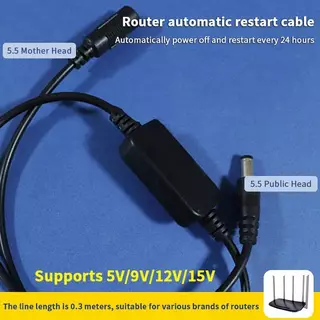 Vareno 24H การตั้งค่าปิดเครื่องอัตโนมัติ DC 5V-15V rebooter WiFi รีเซ็ตเราเตอร์ตั้งเวลารีสตาร์ทโมดูล