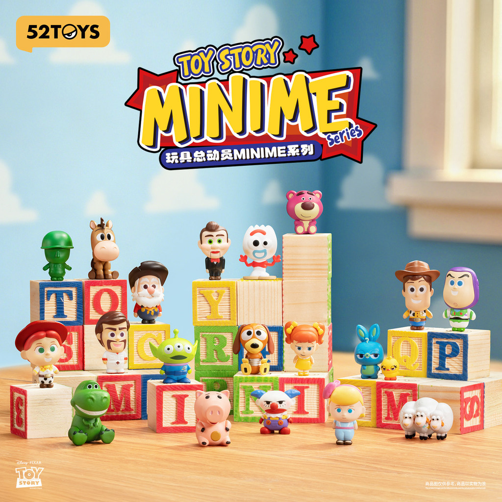 52toys Toy Story Minime Series Mini Beans Pvc 4 ซม. 18 ชิ้น