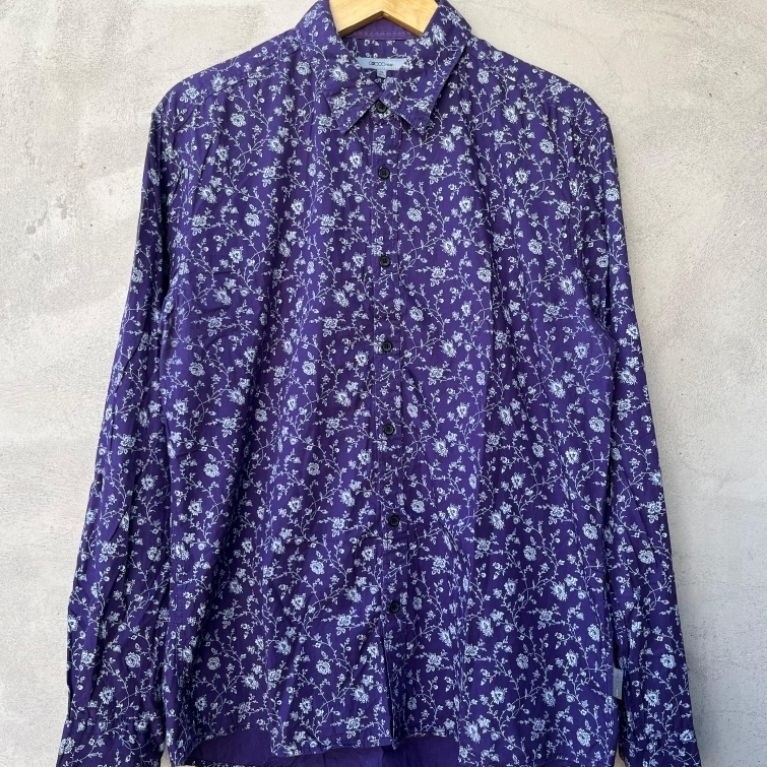 KEMEJA G2000 เสื้อเชิ้ตผู้ชายลายดอกไม้ XL