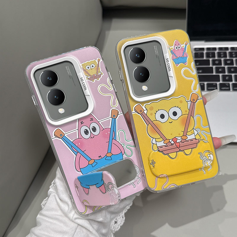 เคส vivo y17s เคส vivo y28 5g Color Silver Anti fall เคสโทรศัพท์ป้องกัน
