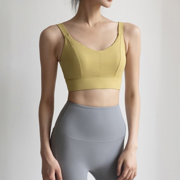sport bra sport bar ผู้หญิง โยคะชิ้นเดียวเสื้อกั๊กออกกําลังกายชุดชั้นในกีฬา